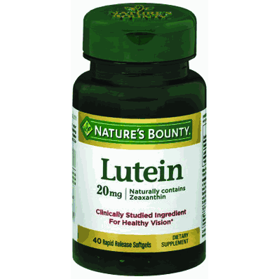 Eye Vitamin Supplement, 40 Softgel, 20 mg Lutein