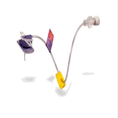 EZ Huber 20 ga x 1/2" Winged SAFETY Infusion Set