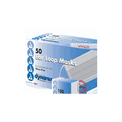 Face Mask Ear Loop Blue 12 bxs/cs (50/bx)