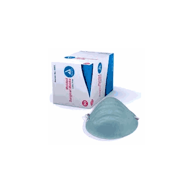 Face Mask Molded, Blue - 20/50/Cs - Dynarex