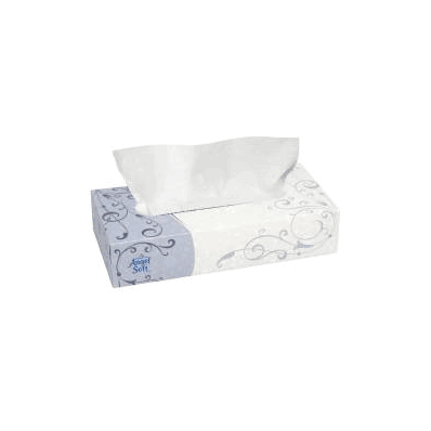 Facial Tissue Angel Soft Ps White 7.6 X 8.8