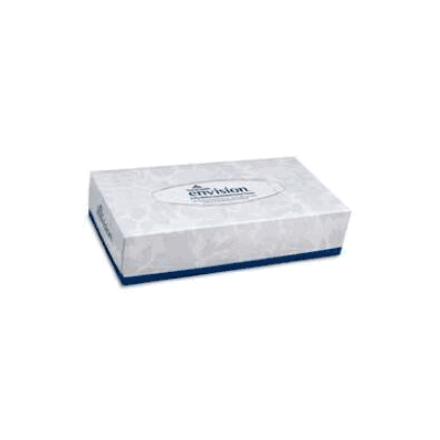Facial Tissue Envision White 8 X 8.3 Inch -