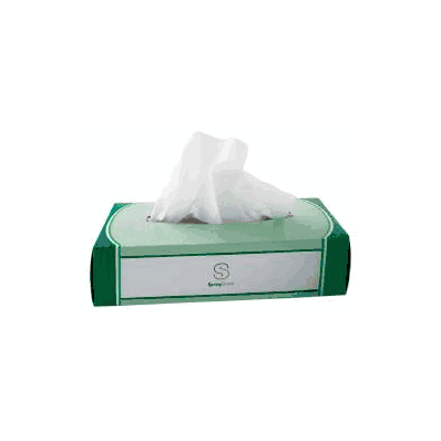 Facial Tissue Spring Grove White 8 X 8 Inch