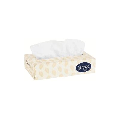 Facial Tissue Surpass* White 8 X 8.4 Inch - T