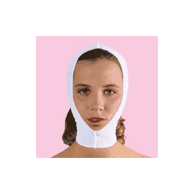 Facial Wrap Medium Soft-flex Spandex White -