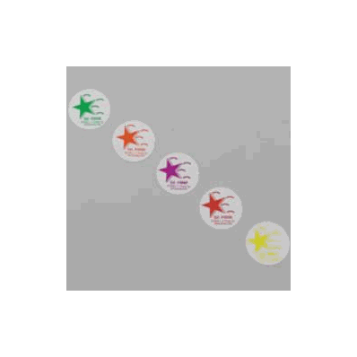 Fall Prevention Sticker Green Falling Star -
