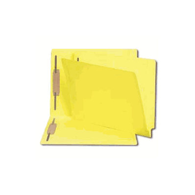 Fastener Folder Letter Size Yellow - Folder,