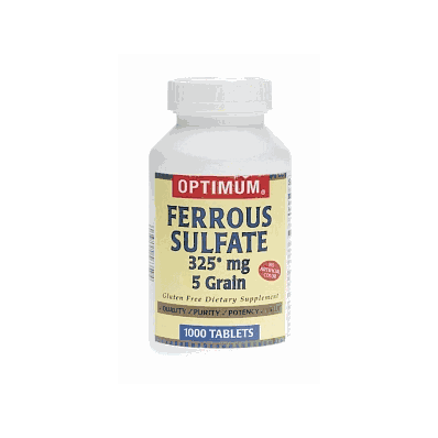 Ferrous Sulfate 325mg Tab 1000/Bt - Medline