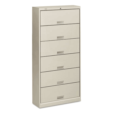 File Cabinet, 600 Series Six-Shelf Steel Rece