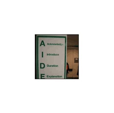 Fine Signs AIDE 12" Width X 24" Height, Each