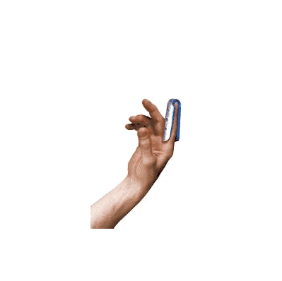 Finger Cot Splint Padded Metal White - Finger