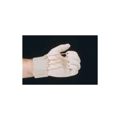 Finger Glove Flexion Right Hand White Large /