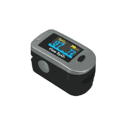 Finger Pulse Oximeter View SpO2