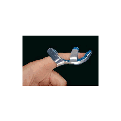 Finger Splint Frog Style Aluminum / Foam Silv