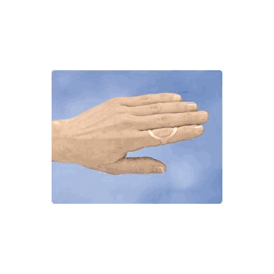 Finger Splint Oval-8 Translucent Plastic Lef