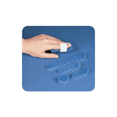 Finger Splint Curved Padded Metal / Foam Silv