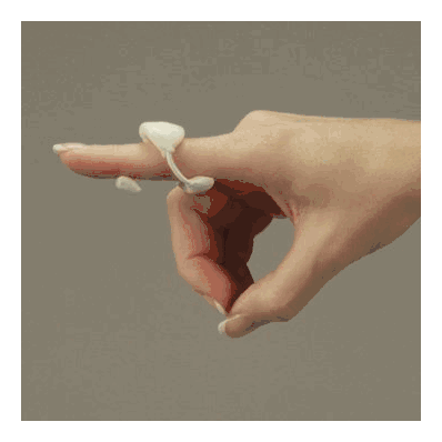 Finger spring, x-large in Wire-Foam