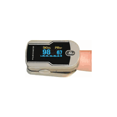 FingerTip Pulse Oximeter (Includes 2 AAA Batt