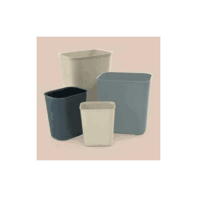 Fire-resistant Wastebasket 28 Quart Gray Ther