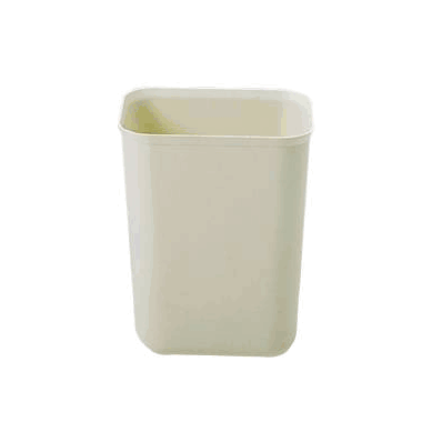 Fire Resistant Wastebasket 7 Quart Beige Fibe