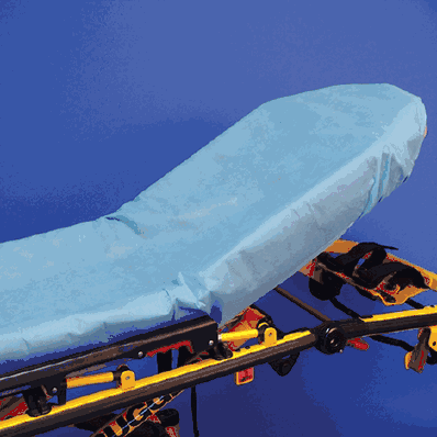 Fitted Stretcher Sheet, 30"x72"x6" Standard, Blue
