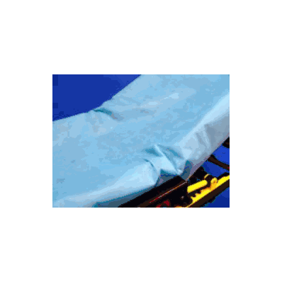 Fitted Stretcher Sheet, 34"x90" Light Blue