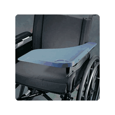 Flip Away Half Lap Tray L Gry - Medline