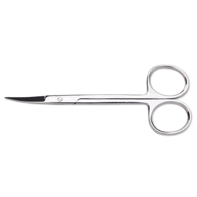 Floor Instruments, Iris Scissors, 4.5" curved
