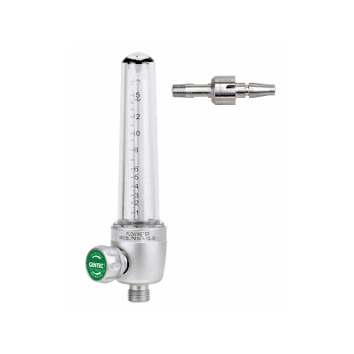 Flowmeter, O2, Alum, 15l, British Standard