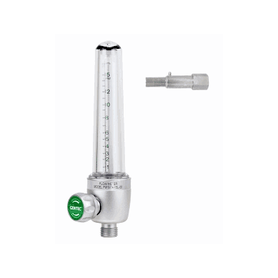 Flowmeter, Oxygen, Alum, 15l, Oxequip Twist