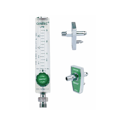Flowmeter, Oxygen, Brass, 0-3l, Chemetron
