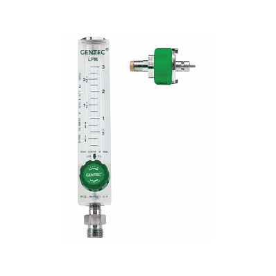 Flowmeter, Oxygen, Brass, 0-3l, Ohio