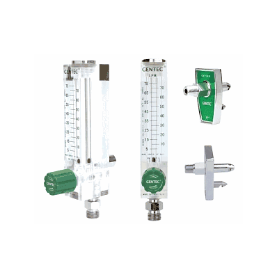 Flowmeter, Oxygen, Brass, 0-75l, Chemtron