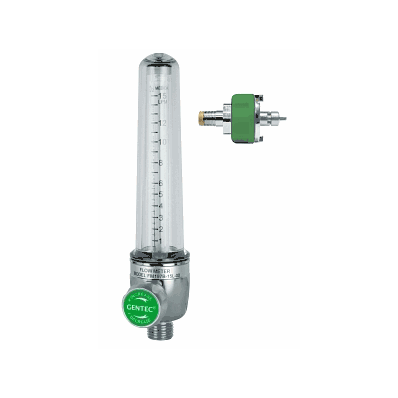 Flowmeter, Oxygen, Brass, 8lpm, Diss, H-tight