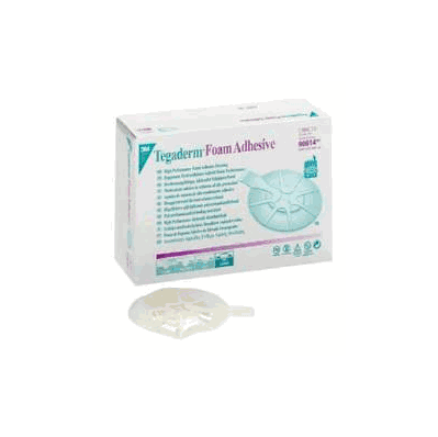 Foam Dressing 3M 90614, 2 2/4 x 2-3/4" Oval