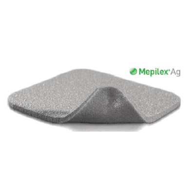 Foam Dressing with Silver, 4" x 5" Rectangle