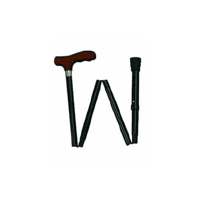 Folding Cane Carex? Wood 33 To 37 Inch Walnut