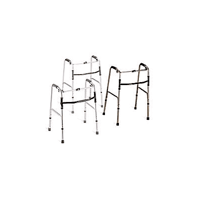 Folding Walker Adjustable Height Medline Alum