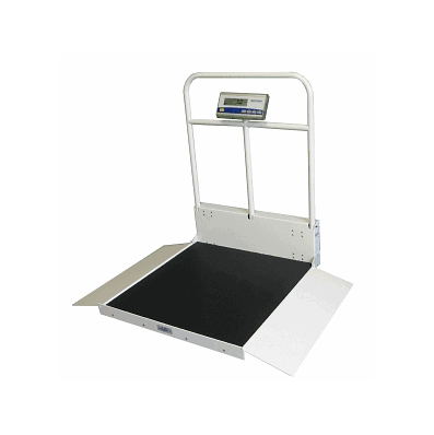 Folding Wheelchair Scale With Handrail - Scal