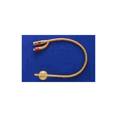 Foley Catheter, 16 Fr., 30 cc Balloon 2-Way Standard Tip