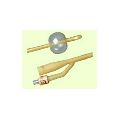 Foley Catheter, 16 Fr. Short, 5 cc Balloon 2-Way Standard Tip