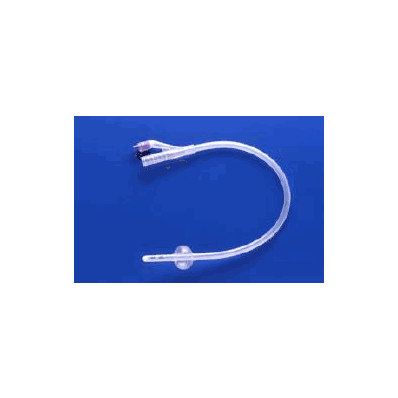 Foley Catheter 2-way, 2 Staggered Eyes 22 Fr.