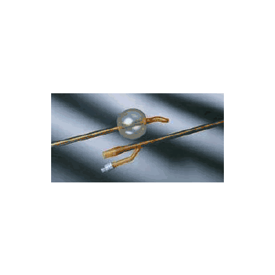 Foley Catheter, 20 Fr. Long, 30 cc Balloon 2-Way Round Tip