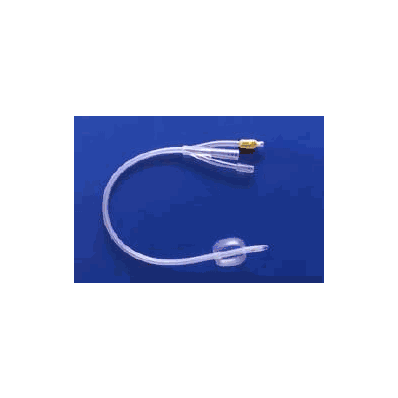 Foley Catheter 3-way, 2 Drainage Eyes, 1 Irri