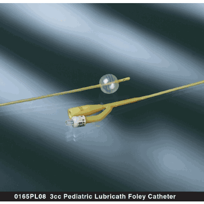 Foley Catheter, 8 Fr. Short, 3 cc Balloon 2-Way