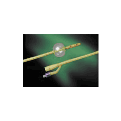 Foley Catheter, Emmett model with 22Fr x 30cc Balloon 3 Staggered Eyes, Long Round Tip