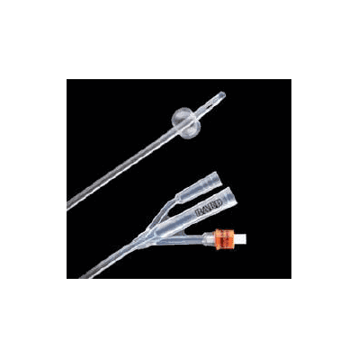 Foley Catheter Lubri-sil 3-way, Standard Tip