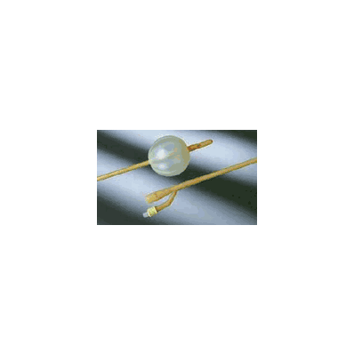 Foley Catheters, 22 Fr x 75 cc Balloon, 2-Way Specialty Medium Round Tip , Ovoid Fluted