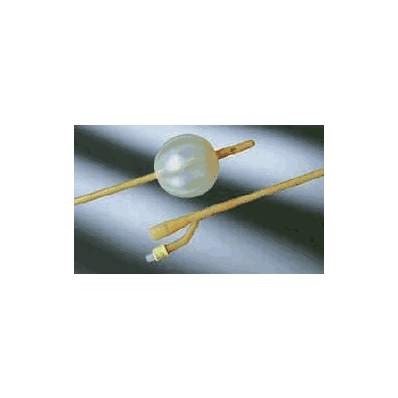 Foley Catheters, 22 Fr x 75 cc Balloon, 2-Way Specialty Medium Round Tip , Ovoid Fluted