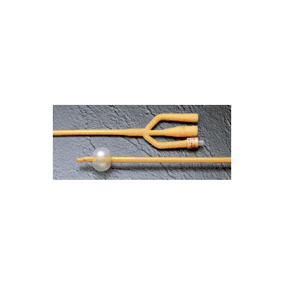 Foley Catheters, 3-Way, 16 Fr, 5 mL, 12/Cs